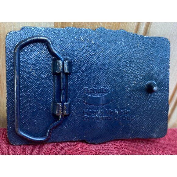 Vtg Cabover Semi Tractor Trailer Truckers Bendix Heavy Vehicle Systems Brass Bel - Picture 2 of 7